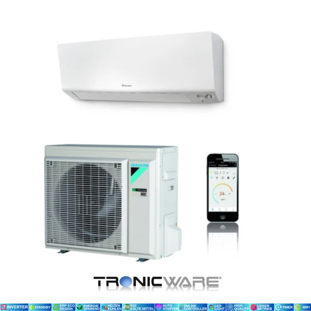 Daikin Inverter, Perfera, Wandgerät, FTXM35R + RXM35R 12000 BTU A++, A+++
