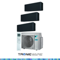 Daikin Inverter, Stylish, Multisplit-Anwendung Wandgerät, FTXA50BB + FTXA25BB + FTXA20BB + 3MXM68A A++, A+++