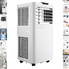 Optiklim Premium Mobile Inverter Klimaanlage – 4-in-1: Kühlen, Heizen, Entfeuchten & Ventilieren