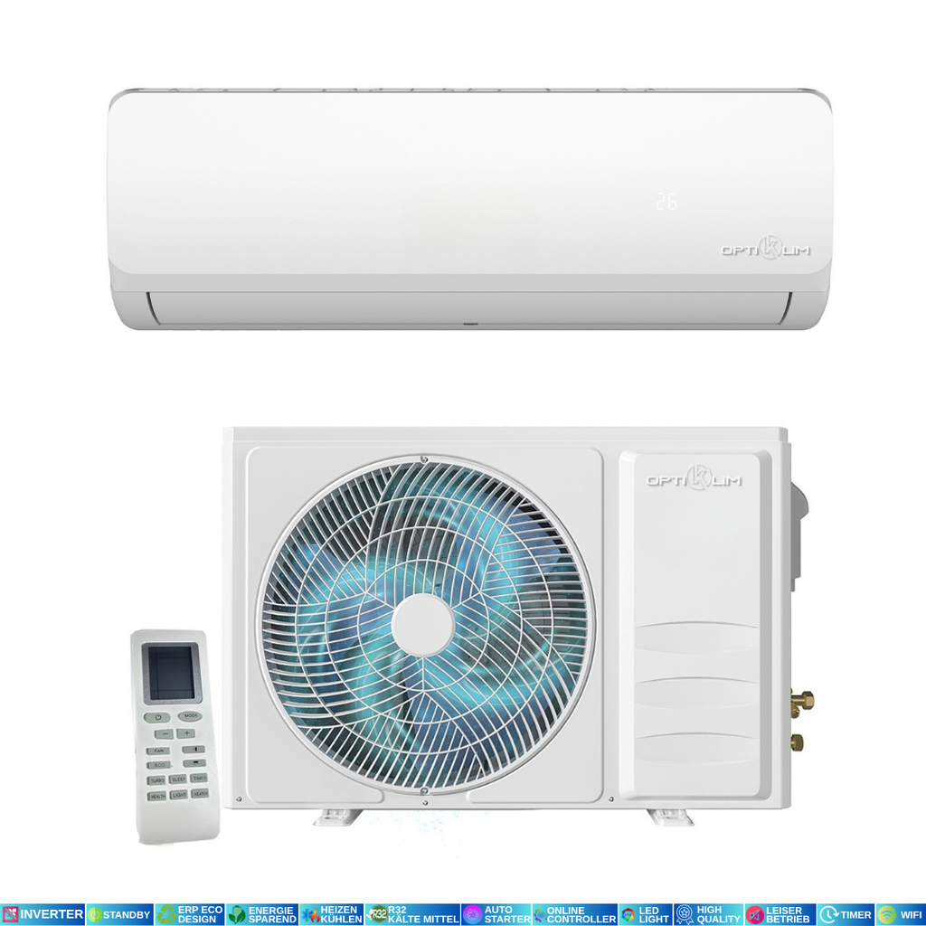 Optiklim Premium Inverter Klimaanlage-3,2 kW Komplettset